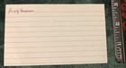 Kristy Swanson Signed Index Card Buffy The Vampire Slayer Obtained In Person