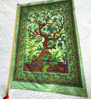 Tree Of Life Green Hippie Tapestry Bohemian Wall Hanging Ethnic Decor 29x44  