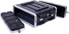 Crossrock Stackable 3u Rack Case  Standard 19 25    Depth  Polyethylene Hard-black