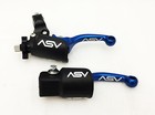 Asv F3 Shorty Blue Front Brake Clutch Perch Levers Dust Covers Lt-r Ltr 450