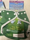Kissaluvs One Size Green Diaper Cover 8-40 Ibs Friendship Collection Lot Of 2