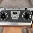 Vintage Graflex Stereo Graphic 35mm Film Camera W  Graflar 35mm F4 Lenses
