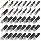 80pcs Plug-in Quick Wire Connector Kit 1-pin 2-pin Reusable Clamp Terminal Block