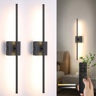 Battery Operate Wall Sconce Dimmable Usb Rechargeable With Remote Led Wall Light