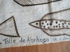 Vintage Animal Bird African Korhogo Handpainted Mud Cloth Senufo 37x27   
