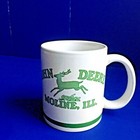 Vintage Coffee Mug John Deere Tractor Farm Fishing
