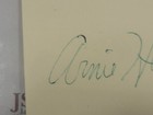 Arnie Herber Signed 3x5 Index Card W jsa Loa Autograph Packers Autographed
