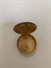 Vintage Brass Enamel Pill Box Trinket Ring Holder Mid Century