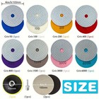 4 Inch 50-6000grit Diamond Polishing Pads Kit Wet dry For Granite Stone Concrete