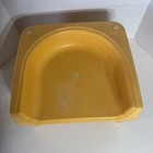 Vtg 1970 s Cosco Yellow Reversible Child Booster Seat 3   6  Hard Plastic Read