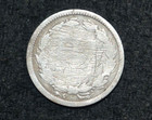 1866 Three Cent Nickel 3c    Fine Obverse  damaged Reverse     Free Shipping