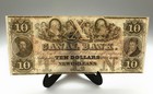 1840s  10 New Orleans Canal Bank La Obsolete Note Remainder Ten Dollars Banking