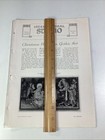 Gothic Art Christmas Print Article 1925 Original Rare Antique Glen Gould Dec
