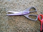 Vintage Kids School Scissors Lot Of 7 Great Working Condition Regular And Zigzag