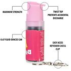 2 Pack Burn Pepper Spray 1 2oz Police Strength Self Defense Keychain Pink