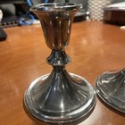 Set Of 2 Towle Sterling Silver 031 Weighted Reinforced Candlesticks 4 1 8    Tall