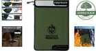 Fire Resistant Money Bag For Documents  Waterproof With Dual Pocket Design
