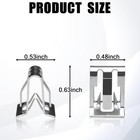 15pcs Car Trim Panel Metal Retainer Clip  Universal U-shaped Car Dashboard Conso
