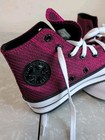New Converse Chuck Taylor All Star High Top Youth Size 13 Purple Black Sparkle