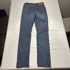 Levis 711 Classic Mid Rise Skinny Jeans Womens Size 27x30 Blue Distressed