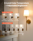 Battery Operated Wall Sconce Set Of 2 Wireless Wall Lights With Remote Control