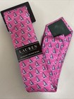 Lauren Ralph Lauren Boys Silk Blend Neck Tie Pink Blue Sail Boats Nwt