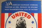Original Association Of American Railroads Ww2 Poster United For Victory