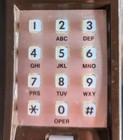 Vintage Itt Trimline Touch Tone Dial Telephone Brown Untested Chords Prop Desk