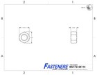 3 8-16 Hex Nut Stainless Steel Grade 18-8 Full Finished Qty 50
