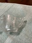 Glass Sugar And Creamer Set With Etched Flower Detail