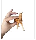 Vintage Porcelain Ceramic Brown Horse Figurine Japan 4 Inches