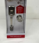 Kwikset Henley Single Cylinder Door Handleset W round Maven Knob Satin Nickel