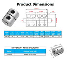 Rigid Coupling25mm Length Inner Diameter 6 6 35 8 10mm Suitable For Cnc Machines