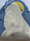 Vintage Virgin Mary Baby Jesus Holy Water Font Madonna Wall Monteriggioni Italy