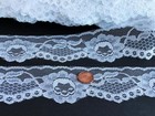 Vintage 2  Wide Lace Trim 8 Yards Sewing Crafts White Lot 8