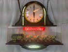 Vintage Budweiser anheuser-bush Indoor Electric Clock sign collectable  Detailed