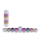Travel Menorah Portable Hanukkah Candleholder 9 Colorful Cups Aluminum Judaica