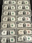 Lot Of Star Notes  Red Notes   Other Collectible Us Currency