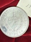 1933 Silver  90 Coin Republic Of C  1 Peso Uncirculated Near Mint State Star