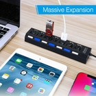 7 Port Usb 2 0   3 0 Hub Splitter Adapter High Speed For Pc Laptop Mac Desktop