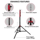 9 5  Red Color Coded Pro Air-cushioned Heavy-duty Light Stand V2
