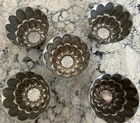 5 Vintage 2  Tall Dome Swirl Aluminum Jello Molds