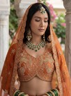 Elegant Gadhwal Silk Lehenga Choli Dori Sequins Bridal Wedding
