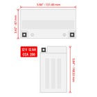 Agm Battery For Honda Trx650fa Trx650fga Rincon 650 4x4 Gpscape 2003 2004 2005