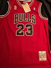 Michael Jordan Chicago Bulls 23 Signed 96 -1997  Finals Hardwood Classics Jersey