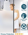 Frosted Glass Window Privacy Film 17 5 x78 74    Static Cling Bathroom Tint  Rem