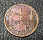 1932 Czechoslovakia 10 Hal       Coin