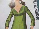 Vtg 60 s Simplicity 8442 Designer Fashion Dress Sewing Pattern Women Uncut Sz 12