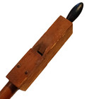 Antique Wood And Metal Organ Pipes Lot Of 2 11 1 4    9 1 4 