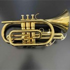 Besson London 600 Be622 Bb Cornet Gold Lacquer Used With Case Mouthpiece